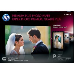 HP Premium Plus Glossy Archival Photo Paper (11 x 17, 25 Sheets)
