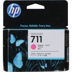 HP 711 Magenta Ink Cartridge (29mL, 3-Pack)