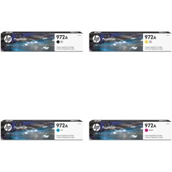 HP 972A Original PageWide 4-Cartridge Kit (Black/Yellow/Cyan/Magenta)