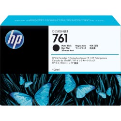 HP 761 Matte Black Designjet Ink Cartridge (Pigment, 400 ml)