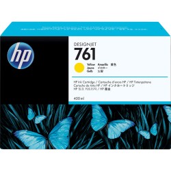 HP 761 Yellow Designjet Ink Cartridge (Dye, 400 ml)