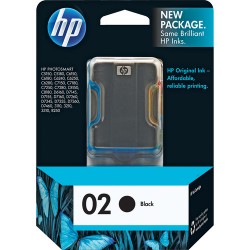 HP 02 Black Inkjet Print Cartridge (10ml)