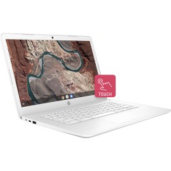 HP 14 32GB Multi-Touch Chromebook 14 (Snow White)