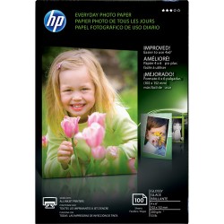 HP Everyday Glossy Photo Paper (4.0 x 6.0, 100 Sheets)