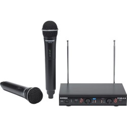 Samson | Samson Stage 212 Frequency-Agile Dual-Channel Handheld VHF Wireless System (173 to 198 MHz)