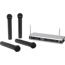 Samson Stage v466 Quad Vocal VHF Handheld Wireless System (B1 to B4)