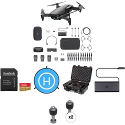 DJI | DJI Mavic Air Fly More Drone with 64GB Card & Landing Pad Kit (Onyx Black)