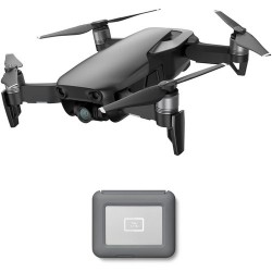 DJI Mavic Air Drone with LaCie 2TB Copilot BOSS Hard Drive Kit (Onyx Black)