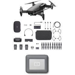 DJI Mavic Air Fly More Drone with 2TB Copilot BOSS Hard Drive Kit (Onyx Black)