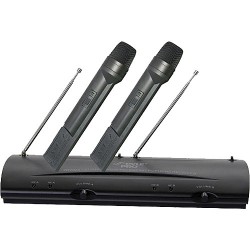 Pyle Pro | Pyle Pro PDWM2100 Professional Dual VHF Wireless Handheld Microphone System