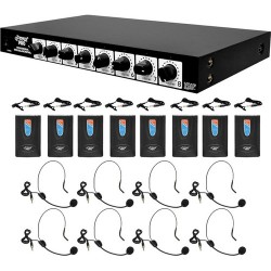 Pyle Pro | Pyle Pro PDWM8900 8-Channel Wireless VHF Microphone System