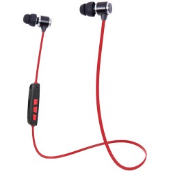 Bluetooth & Wireless Headphones | Tera Grand Bluetooth 4.1 Wireless Sport Earphones, Noise Cancelling (Black,Red)