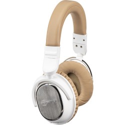 noisehush i9 Bluetooth Active Noise-Canceling Headphones (White and Beige)