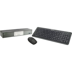 IOGEAR | IOGEAR 4-Port 4K UHD DisplayPort KVMP Kit with Keyboard and Mouse