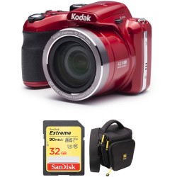 Kodak PIXPRO AZ421 Digital Camera Basic Kit (Red)