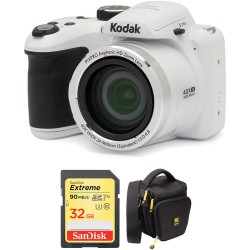 Kodak PIXPRO AZ401 Digital Camera Basic Kit (White)