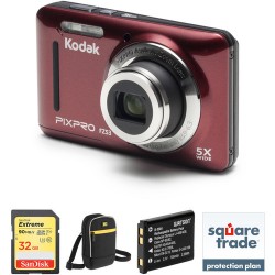 Kodak PIXPRO FZ53 Digital Camera Deluxe Kit (Red)