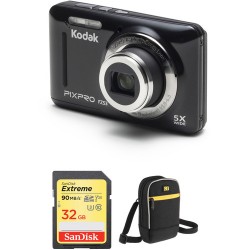 Kodak PIXPRO FZ53 Digital Camera with Accessory Kit (Black)