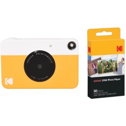 Kodak PRINTOMATIC Instant Digital Camera with 50 Sheets of ZINK Paper Kit (Yellow)