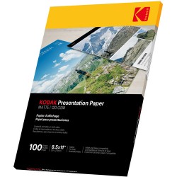 Kodak | Kodak C2S Premium Matte Presentation Paper (120 gsm, 8.5 x 11, 100 Sheets)