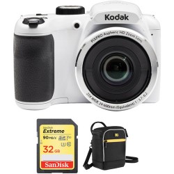 Kodak PIXPRO AZ252 Digital Camera Basic Kit (White)