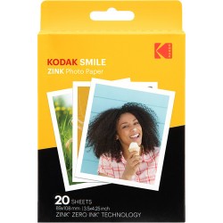 Kodak Smile Zink Photo Paper (3.5 x 4.25, 20-Pack)