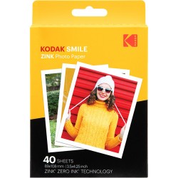 Kodak Smile Zink Photo Paper (3.5 x 4.25, 40-Pack)