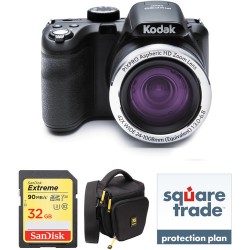 Kodak | Kodak PIXPRO AZ421 Digital Camera Deluxe Kit (Black)