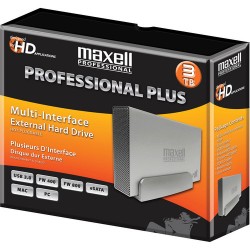 Maxell 665386 3TB Professional Plus Multi-Interface External Hard Disk Drive