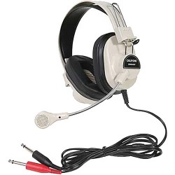 Dual-Ear Headsets | Califone 2964AV Mono Headset with Boom Microphone