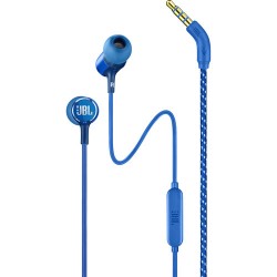 koptelefoon | JBL Live 100 In-Ear Headphones with 1-Button Remote & Mic (Blue)