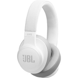 JBL LIVE 500BT Wireless Over-Ear Headphones (White)