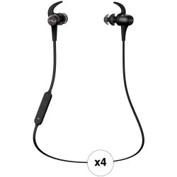 Bluetooth Kopfhörer | NuForce BE SPORT3 WRLS EARPHONES GNMTL/4 PACK