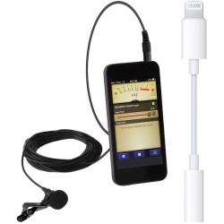 Polsen MO-PL1 Lavalier Microphone for Mobile Devices with Lightning to 3.5mm Adapter Kit