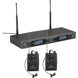 Polsen ULWS-216 Dual 16-Channel UHF Wireless Lavalier Microphone System (584.400 to 602.450 MHz)