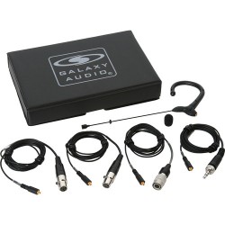 Galaxy Audio ESM3 Single-Ear Headset Mic with 4 Cables (Black)