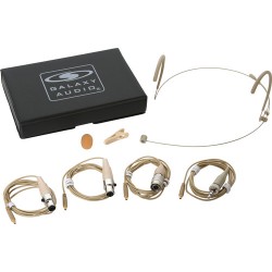 Galaxy Audio | Galaxy Audio HSM8 Dual-Ear Unidirectional Headset Microphone with 4 Cables (Beige)