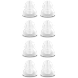 KLIPSCH | Klipsch 4 Sets Of Double Flange Oval Ear Tips (Small, Clear)