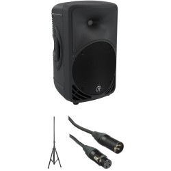 Mackie 1000W HD Portable Powered Loudspeaker with Speaker Stand and XLR Cable