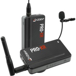 Azden | Azden PRO-XR Digital Camera-Mount Wireless Omni Lavalier Microphone System (2.4 GHz)