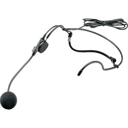 Azden HS-12H Unidirectional, Behind the Head, Headworn Microphone with Professional 4-Pin HIROSE Connector