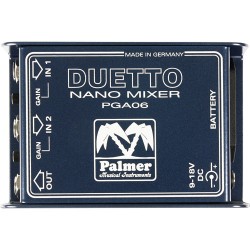 Palmer | Palmer Duetto Nano Mixer for Guitars and Line Signals