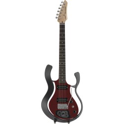 VOX Black Frame Electric Guitar with Semi-Gloss Red Body