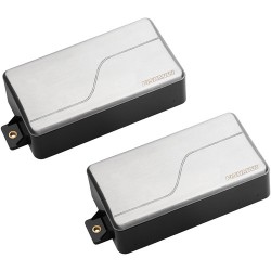 Fishman Fluence Modern Alnico & Ceramic Humbucker Pickup Set for 6-String Guitar (Brushed Stainless)