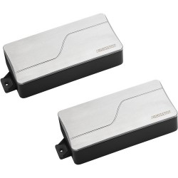 Fishman Fluence Modern Alnico & Ceramic Humbucker Pickup Set for 7-String Guitar (Brushed Stainless)