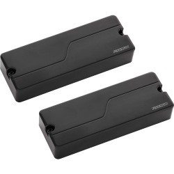 Fishman Fluence Modern Alnico & Ceramic Humbucker Pickup Set for 8-String Guitar (Black Plastic)