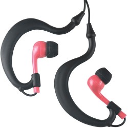 Fitness Technologies UWater Triple Axis Action Stereo Earphones (Black and Pink)