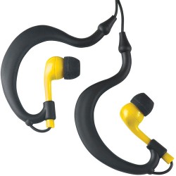 Fitness Technologies UWater Triple Axis Action Stereo Earphones (Black and Yellow)