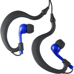 Fitness Technologies UWater Triple Axis Action Stereo Earphones (Black and Blue)