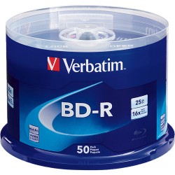 Verbatim | Verbatim 25GB BD-R Blu-ray 16x Discs (50-Pack Spindle)